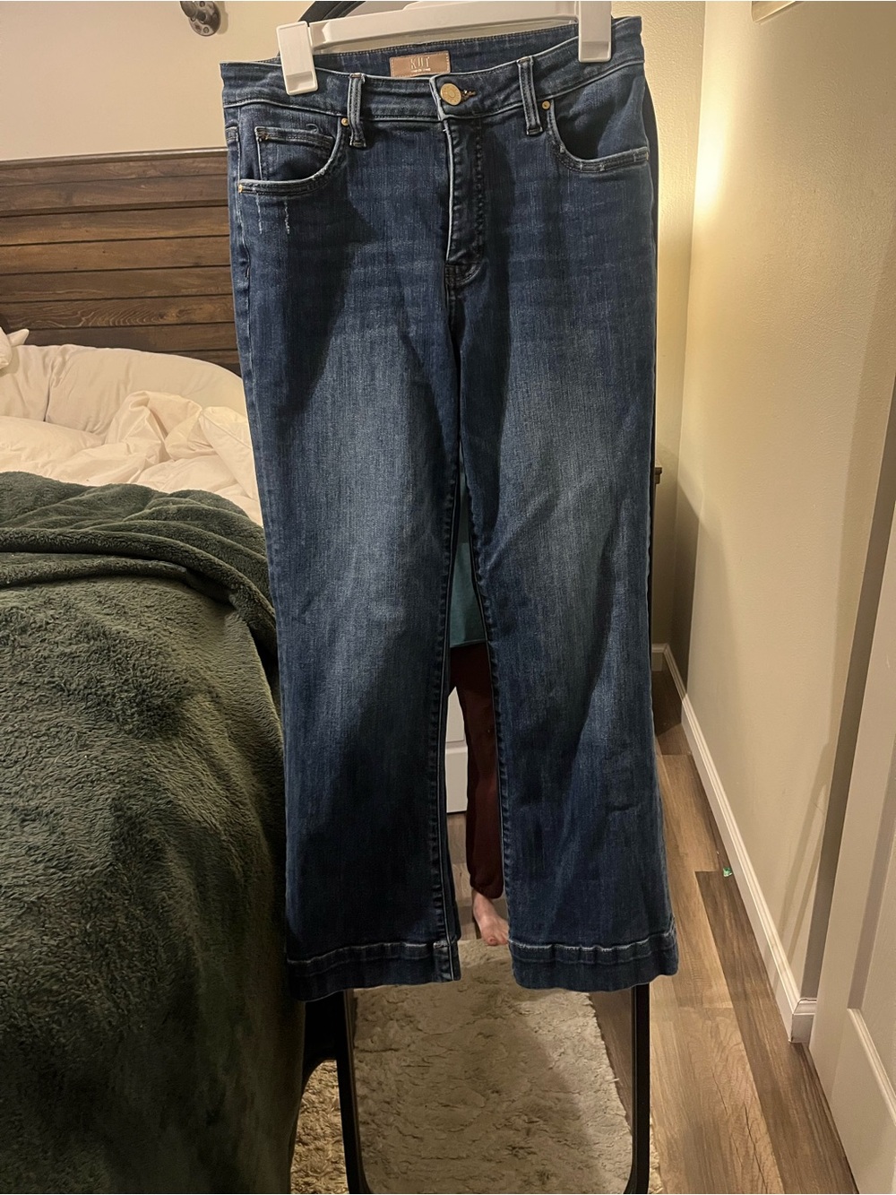 Kut from the Kloth Dark Blue Slight Boot Cut Jeans
